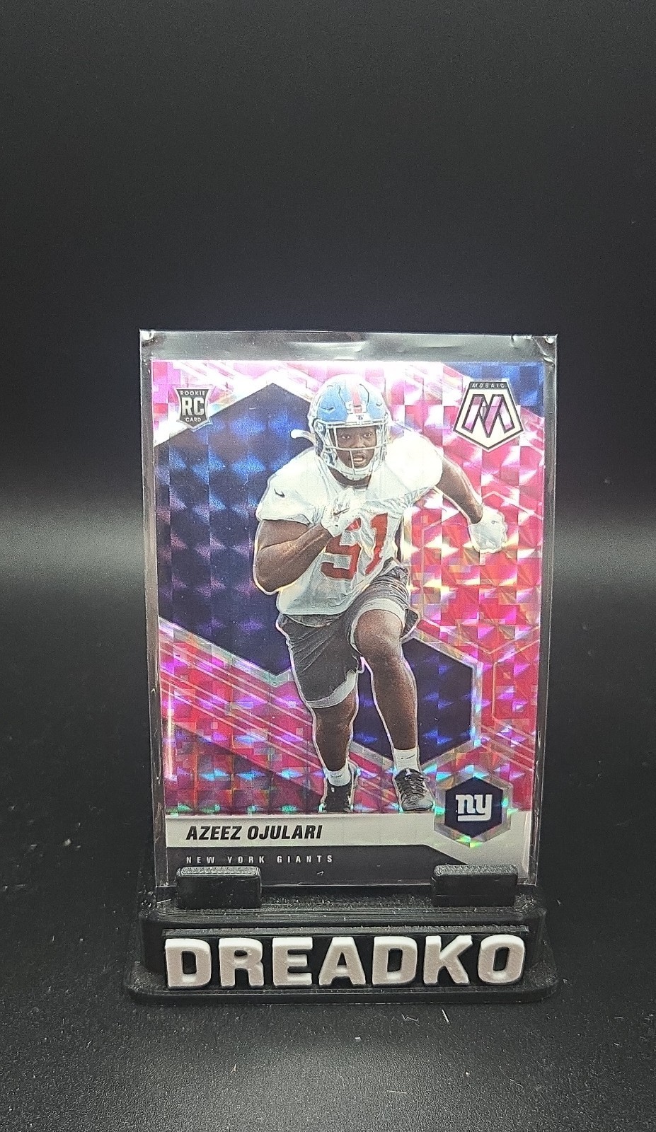 Azeez Ojulari Panini Mosaic #356 Camo Pink