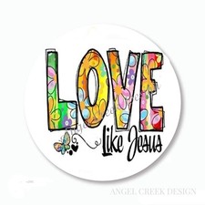 LOVE LIKE JESUS SCRAPBOOK STICKERS RELIGIOUS FAVORS ENVELOPE SEALS JESUS LABELS
