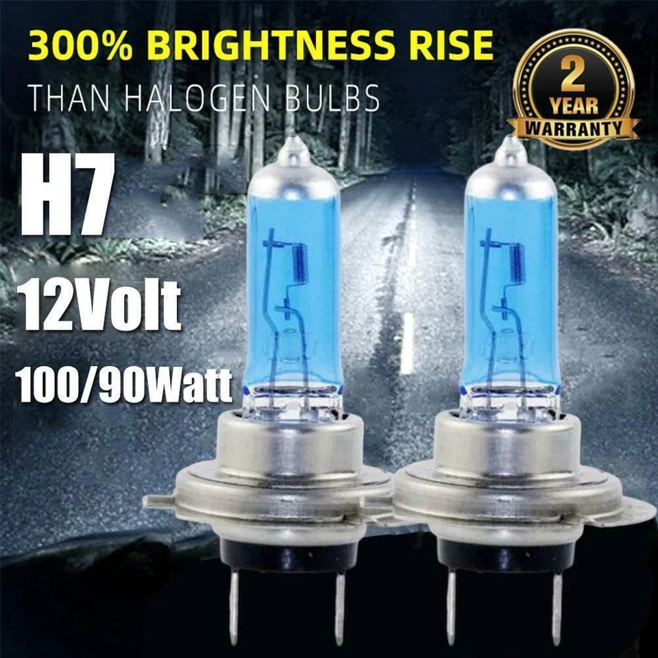 H7 Super White Effect Headlight Lamps Bulbs Xenon Hid V2C1 NEW S6V7 - Image 3 of 4