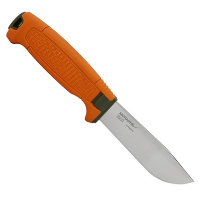 Morakniv Amberg Full Flat Hunting S Orange mit 14C28N Edelstahlklinge, TPE-Griff