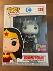 Funko Pop! HeroesDC Wonder Woman 378 B&W 2021 SDCC Real Con Sticker w/Protector