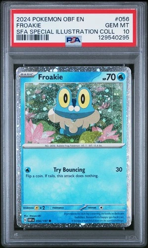 2024 POKEMON OBF EN-OBSIDIAN FLAMES #056 FROAKIE PSA 10