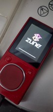 MICROSOFT ZUNE 4GB RED MP3 PLAYER WORKING