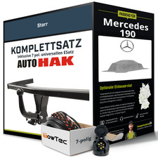 Für MERCEDES 190 Typ W201 Anhängerkupplung starr +eSatz 7pol uni. 82-88 NEU Für MERCEDES 190 Typ W201 Anhängerkupplung starr +eSatz 7pol uni. 82-88 NEU