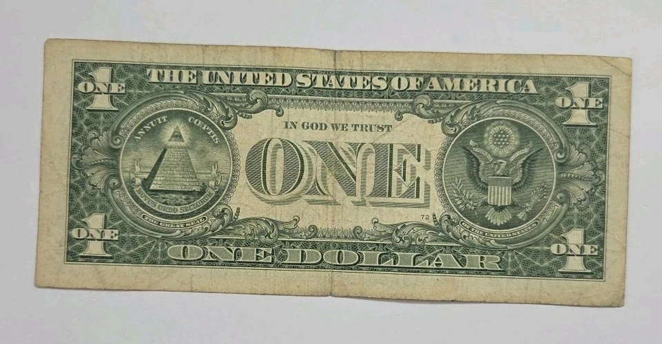 $1.00 One Dollar Bill October 7, 1981 (L 10071981 H) Series 2013 Birthday Note   - Image 2 of 4