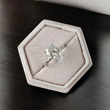 IGI GIA Certified Lab Grown Wedding Diamond Ring 3.00 Ct Oval Cut 14k White Gold