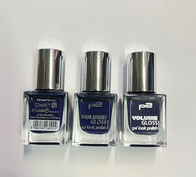3× P2 Cosmetic Volume Gloss Nagellack 240 Royal Beauty