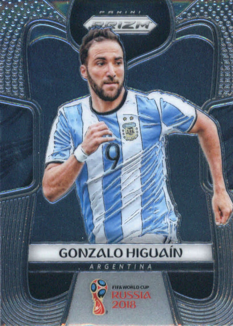 2018 Panini Prizm World Cup #5 Gonzalo Higuain Argentina Soccer Card