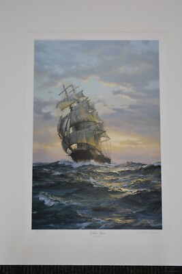 Charles Vickery ''The Golden Sea'' Limited Edition, Pencil Signed Print