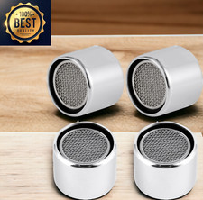 4 PCS Faucet Aerator, Kitchen Sink Aerator Faucet Filter with Solid Brass Shell,