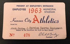Early Wynn 300 Win ticket Pass 1963 Kansas City Athletics /White Sox/Indians ⚾️ Early Wynn 300 Win ticket Pass 1963 Kansas City Athletics /White Sox/Indians ⚾️
