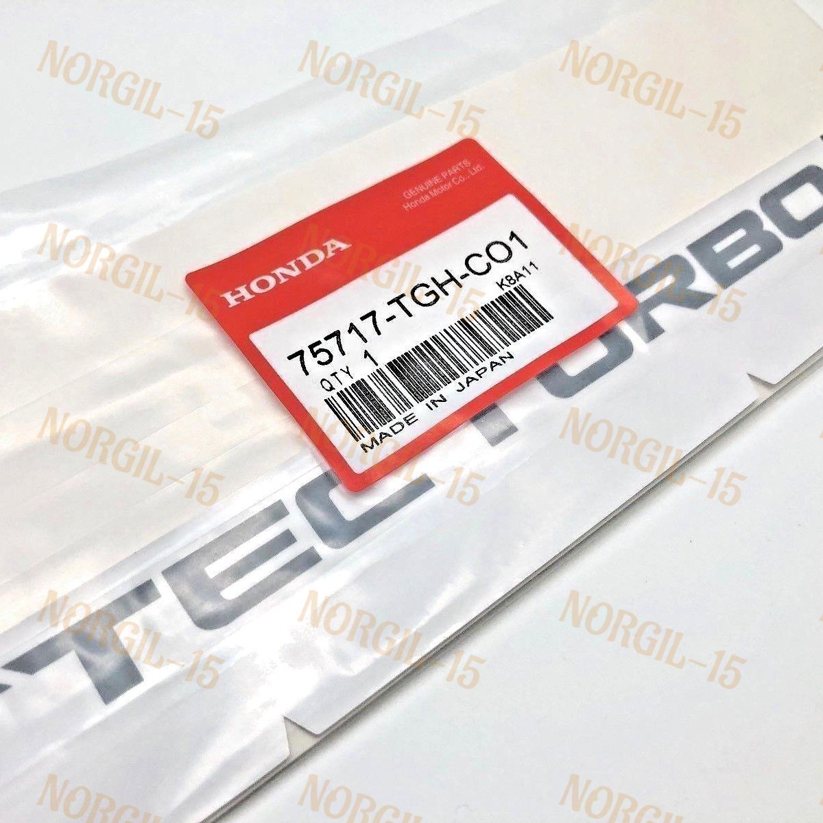 純正 VTEC TURBO ステッカー HONDA CTR FK8 FOR OEM CDM VTEC TURBO DECAL STICKER HONDA CIVIC CTR TYPE R FK8