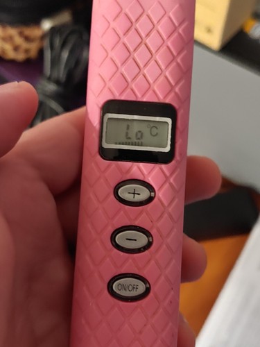 Plancha de pelo profesional frío y caliente cerámica rosa caliente probada y funciona - Imagen 8 de 9