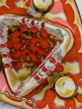 TIKI Treasure Craft Hawaii ASHTRAY Made in USA Ceramic