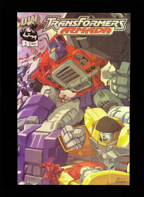 DW TRANSFORMERS Armada (2002) #1 Holofoil VARIANT edition PRINTING ERROR