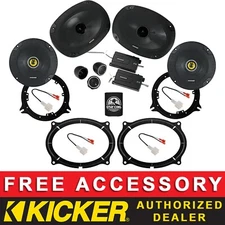 KICKER CSS694 6X9"+6.5" CSC654 OEM SPEAKER KIT FOR NISSAN TITAN/XD 2017-2020
