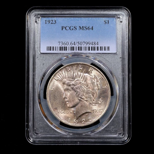 1923 Peace Silver Dollar $1 - PCGS GRADED MS64
