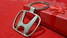 HONDA Car Logo Civic, Cr-V, Jazz, Metal Keyring with Gift Pouch (S11)