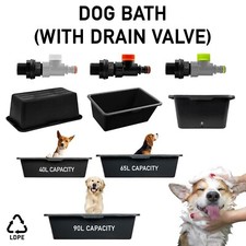 Dog Wash Outdoor Pet Bath Small & Large Animal Pool Uses Quick DRAIN Tap Valve