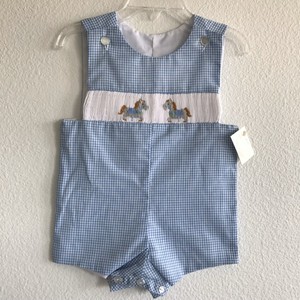 checkered baby romper