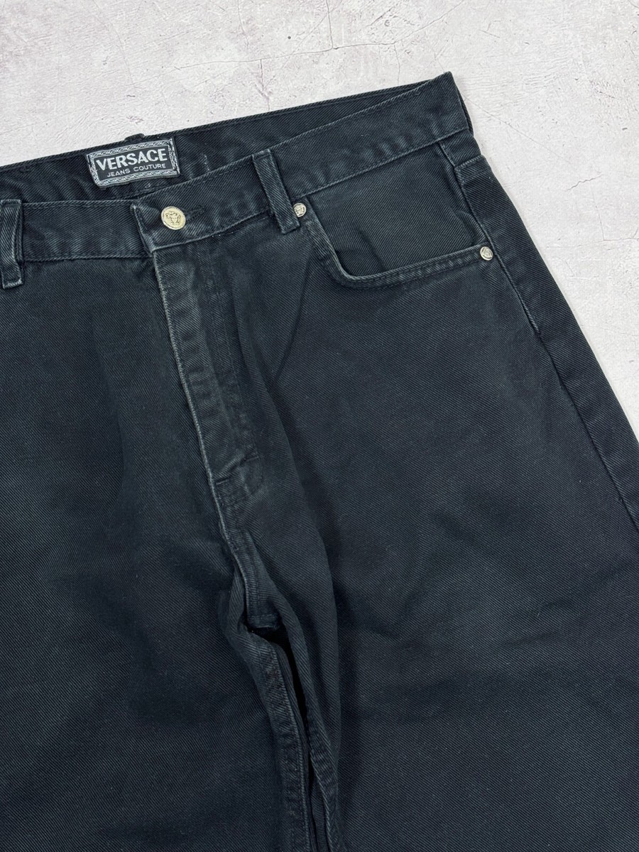 Vintage Versace Jeans Couture Denim Pants Jeans Faded Black