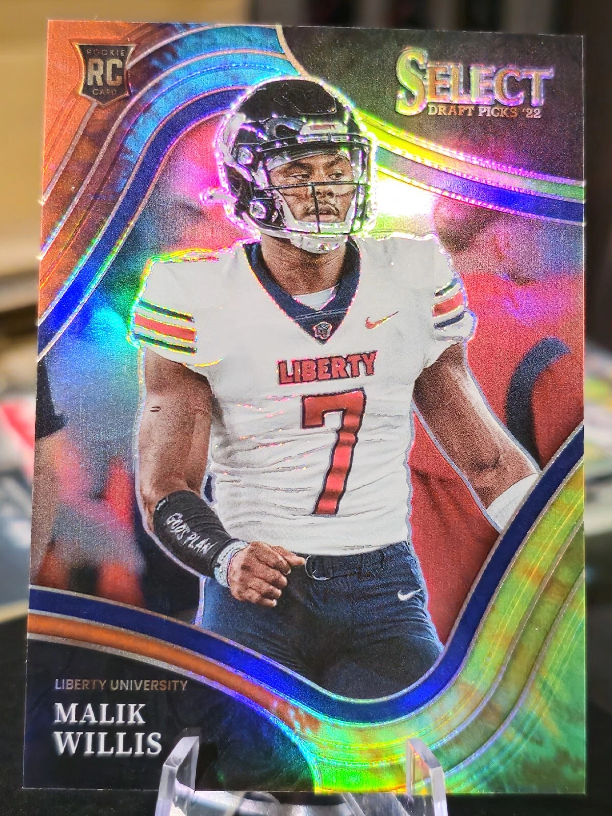 2022 Select Draft Malik Willis RC Field Level TIE DYE Prizm SSP 03/25 🔥