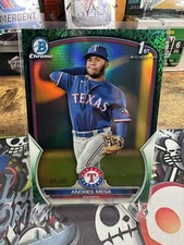 Andres Mesa 2023 Bowman Chrome 1st Green Grass Refractor 83/99 BCP-44 Rangers