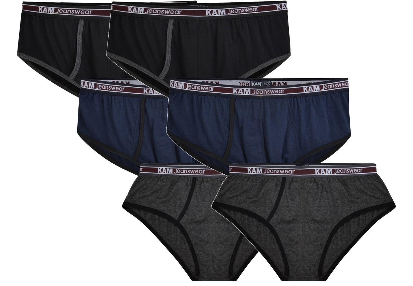 Hombre Talla Grande Jersey de Algodón 6 Paquete Calzoncillos (806) Por Kam