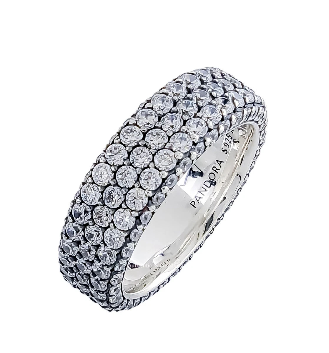 Pandora Triple Band Pavé CZ Ring