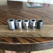 5 Britool Sockets With 3/8" Drive 5/16”To 1 BA Whitworth.