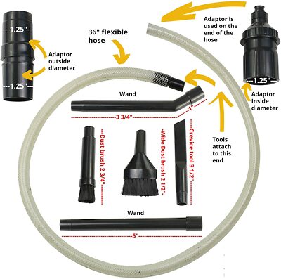 Kit De 24 Herramientas Flexibles Para Aspiradora – Micro Detail & Grietas – Stinger