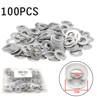 100PCS Oil Drain Plug Gasket Crush Washer 90430-12031 For TOYOTA - Foto 12