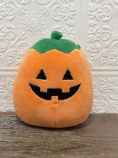 KellyToy Squishmallows Halloween Pumpkin Jack O Lantern Mini Plush 4 inch EUC