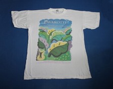 90s Vintage 1991 Luciano Pavarotti Shirt 30th Anniversary Concert In London XL