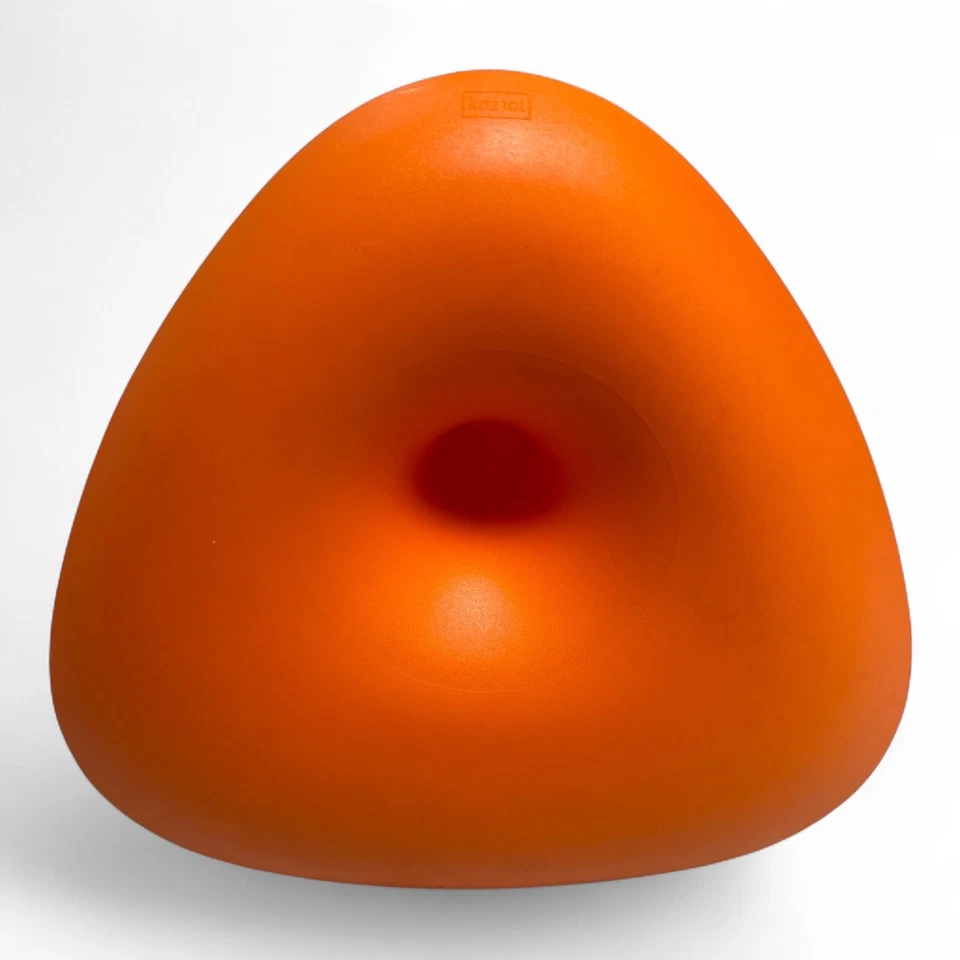 Torre Bandeja Naranja Apilable Koziol Tres Piezas 10.5" Alto 10" Ancho Foto 3 de 3