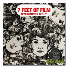 Hydrographic film Medusa Snake Girl hydro dipping 7' x 20" hydro dip