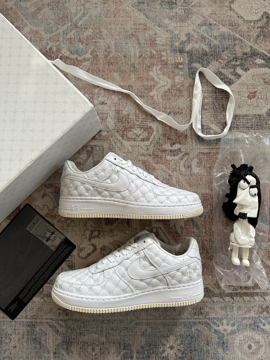 2008 Nike Air Force 1 Low Supreme I/O Michael Lau White 'Crazy