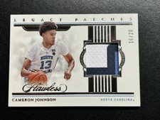 2022 panini Flawless Collegiate Cameron Johnson Legacy Patches 16/20 3 colour 
