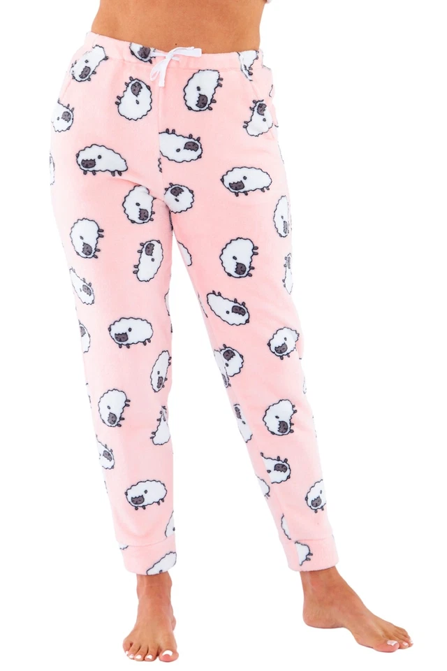 Para mujer Pijama de Lanza Pantalones de Salón Estrella Copo de Nieve Acogedor Amor por Dormir Foto 4 de 4