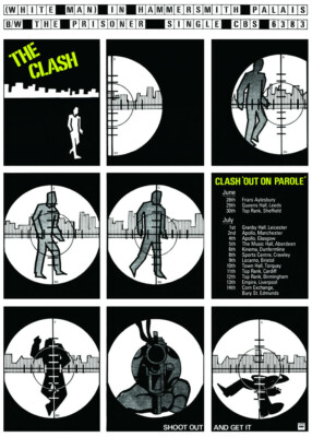 CLASH - WHITE MAN IN HAMMERSMITH PALAIS - A2 TOUR POSTER