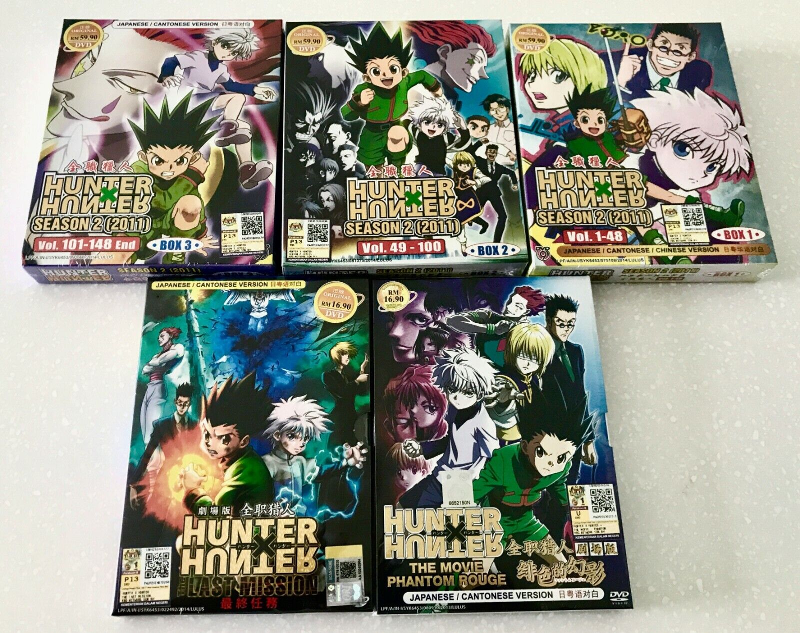 DVD Anime Hunter X Hunter Season 2 (2011) TV Series (1-148 End) English  Subtitle