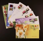 CANADA 2005-2012 Flowers, beautiful set of 7 different FDC First Day Covers