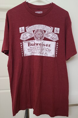 Budweiser King Of Beers Mens XL Shirt 