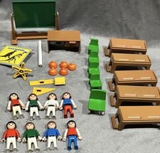 RETIRADO Vintage Playmobil 3522 Ciudad Escuela Aula Dinosaurio Lección Enseñanza