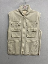 Vintage Banana Republic Men's Small S Utility Hunting Photographer Vest w/Hood