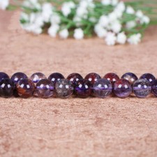 100 Natural Gemstone Purple Ghost Loose Round for Jewelry Loose Beads 15 in