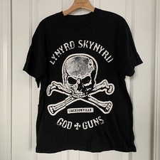 Lynyrd Skynyrd Jacksonville Skull  Crossbones Graphic Shirt Sz L