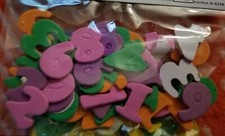 Foam Shapes Numbers  Letter With Adhesive Back Assortment