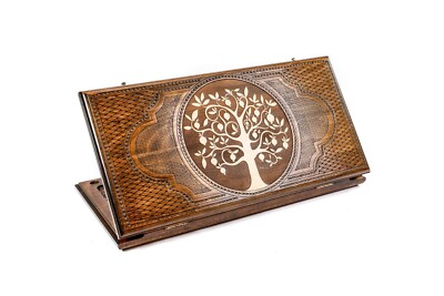 Handmade Backgammon Board - Pomegranate Tree