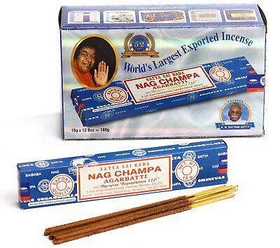 Satya Sai Nag Champa  Ritual Incense Sticks 180 Gm Free Shipping 